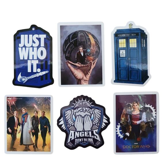 Doctor Who Stickers Lot 49 Stocking Stuffer Tardis Time Lord Daleks Whovian Gift - Picture 6 of 10